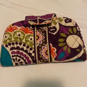 Vera Bradley kiss and snap wallet in PLUM CRAZY pattern, new without tags